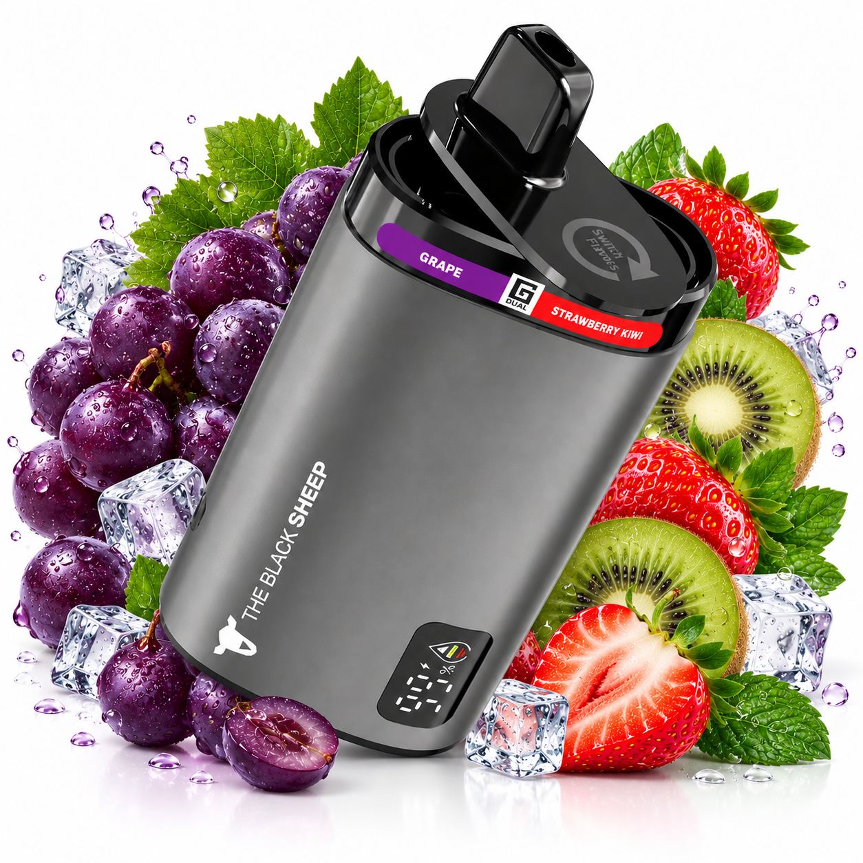 Black Sheep DUAL 40K STRAWBERRY KIWI + GRAPE